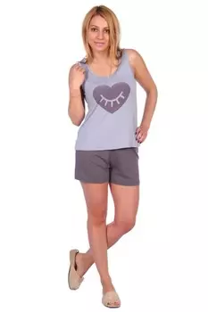 Пижама вискозная Жозефина (голубая)