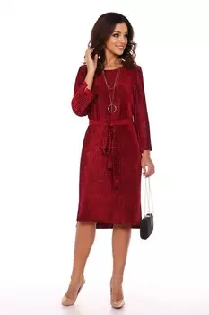 Платье бархатное Надайл (бордовое)