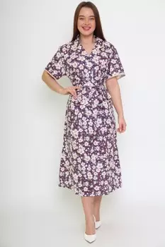 Платье бязевое Беренис (коричневое) рр