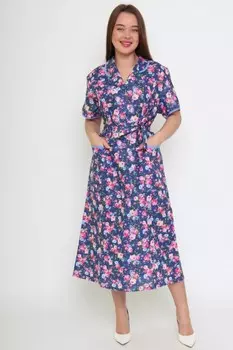 Платье бязевое Беренис (синее) рр