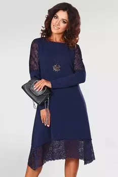 Платье из ангоры Айова (синее)