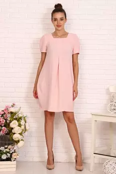 Платье креповое Дилли (розовое) рр