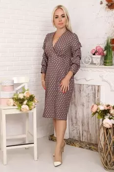 Платье креповое Тиара (сухая роза) рр