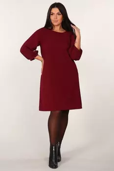 Платье креповое Златари (бордовое)