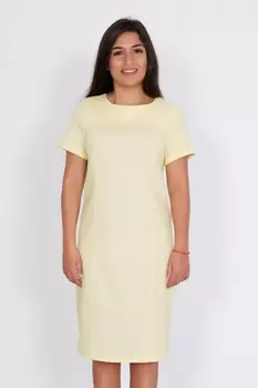 Платье льняное Янтарь (желтое) рр