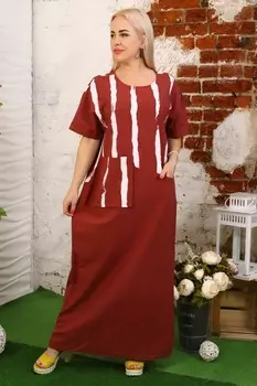 Платье льняное Зинаида (в ассортименте) рр