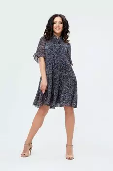 Платье шифоновое Адкиа (синее)