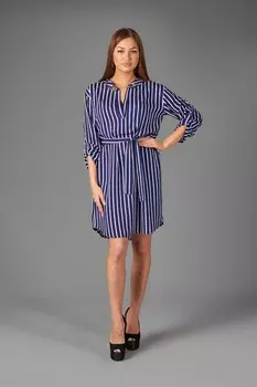 Платье штапельное Анико (полоса)