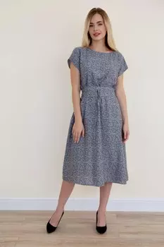 Платье штапельное Арисия (серое)