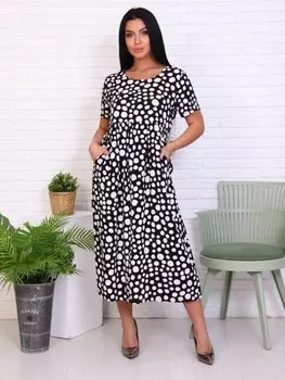 Платье штапельное Лееви (черное)