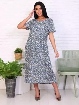 Платье штапельное Лееви (джинс)