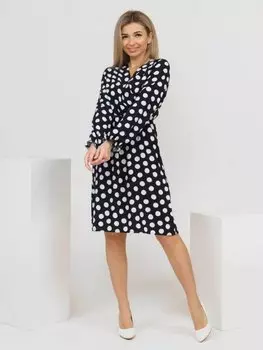 Платье штапельное Мимоза (горох)