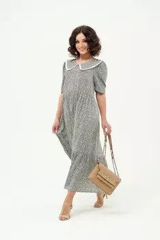 Платье штапельное Резеда (серое)