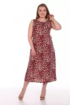 Платье штапельное Розана (бордовое)