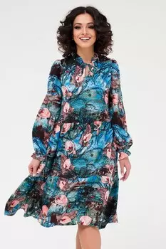 Платье штапельное Шивон (бирюзовое)