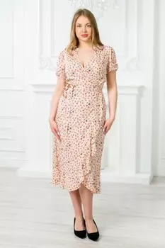 Платье штапельное Тавда (бежевое)