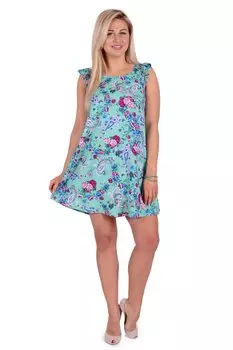 Платье штапельное Терезия (ментоловое) рр