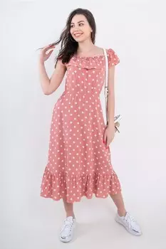 Платье штапельное Вирсавия (персиковое)