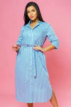 Платье трикотажное Абелия (голубое)