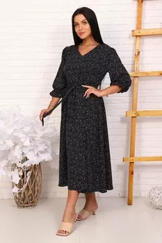 Платье трикотажное Адиссон (черное)