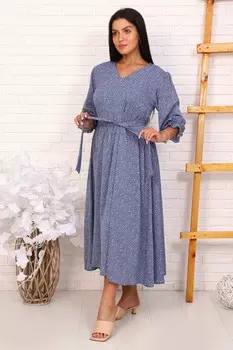 Платье трикотажное Адиссон (голубое) рр