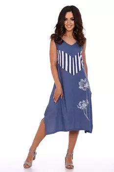 Платье трикотажное Афродита (синее) рр