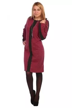Платье трикотажное Агна (бордовое) рр