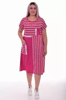 Платье трикотажное Ахана (розовое)