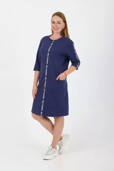 Платье трикотажное Альба (синее)