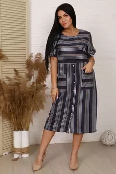 Платье трикотажное Альфа (полоса) рр