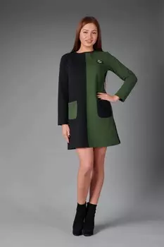 Платье трикотажное Алесса (хаки) рр