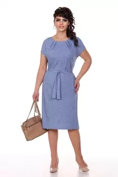 Платье трикотажное Алексис (голубое)