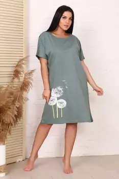 Платье трикотажное Алсу (хаки) рр