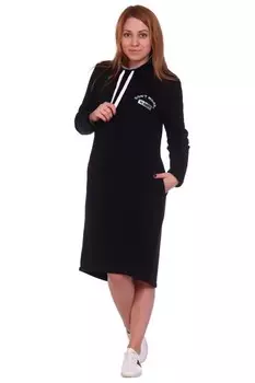 Платье трикотажное Алвена (черное)
