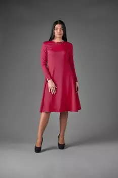 Платье трикотажное Амалеа (малиновое)