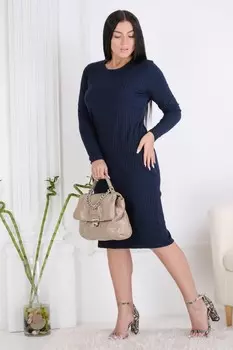 Платье трикотажное Амалия (синее)