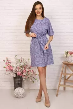 Платье трикотажное Амая (васильковое)