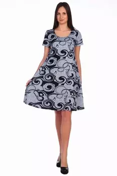 Платье трикотажное Амаранта (голубое)