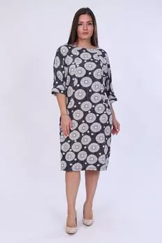 Платье трикотажное Амети (серое)