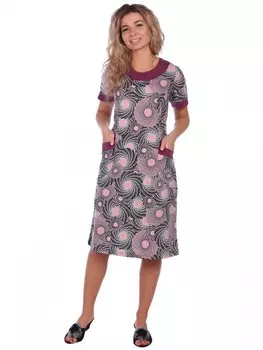 Платье трикотажное Аминда (абстракция) рр