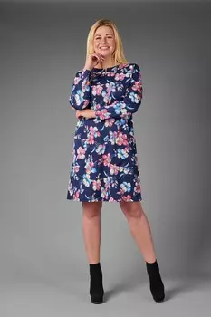 Платье трикотажное Аминта (розовые цветы) рр