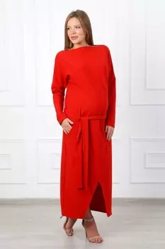 Платье трикотажное Анабелла (красное) рр
