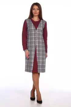 Платье трикотажное Анастасия (бордовое) рр