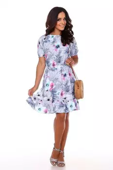 Платье трикотажное Анфия (цветы) рр