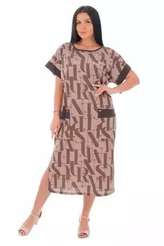 Платье трикотажное Ангара (кофе)