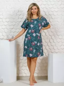 Платье трикотажное Анисья (хаки) рр