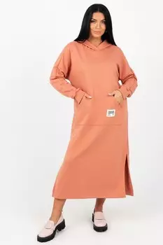 Платье трикотажное Анстел (терракотовое)