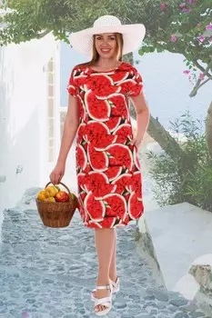 Платье трикотажное Арбузы рр