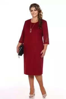 Платье трикотажное Архелия (винное)