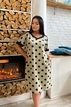 Платье трикотажное Арина (зеленое)